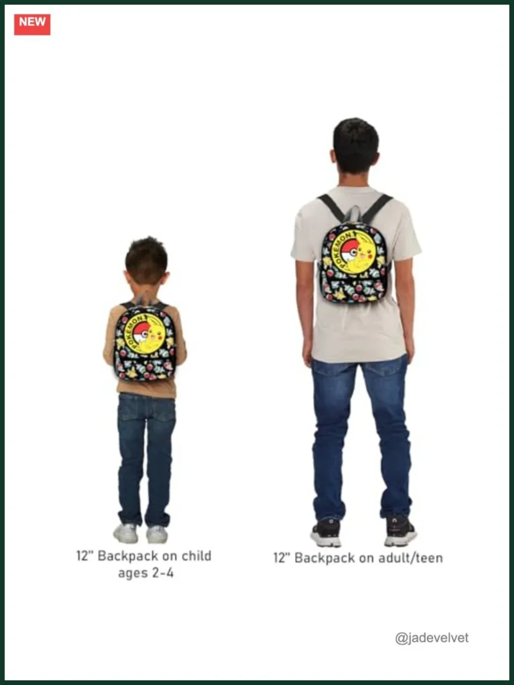 Pikachu Mini Backpack Set with Poster Stickers for Kids Boys Girls